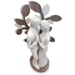 Statuina scultura innamorati albero rovere bongelli preziosi