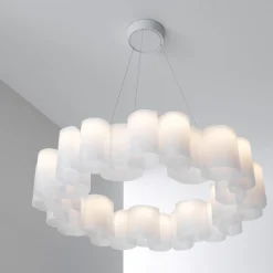 Stilnovo honey lampadari moderni per salotto led 2700k bianco