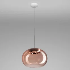 Stilnovo la mariee lampada a sospensione moderna per soggiorno design vetro rame
