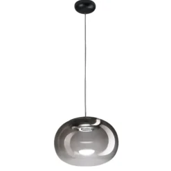 Stilnovo la mariee lampadario moderno boccia grigio fumo led 3000k