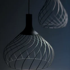 Stilnovo mongolfier lampadario da cucina nero led 3000k dimmerabile