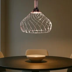 Stilnovo mongolfier lampadario rame design moderno