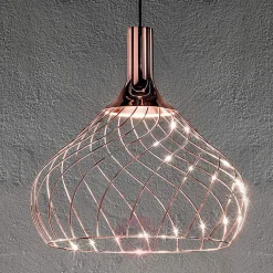 Stilnovo mongolfier lampadario rame design moderno