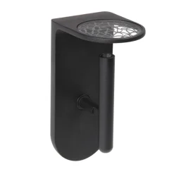 Stilnovo 2nights applique nera per camera da letto orientabile per albergo