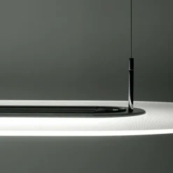 Stilnovo optline lampadario moderno led 3000k dimmerabile alluminio
