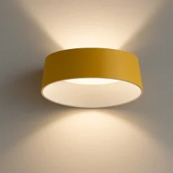 Stilnovo oxygen applique giallo led 3000k dimmerabile moderna
