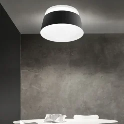 Stilnovo oxygen plafoniera nera per cucina moderna 50w 3000k dimmerabile