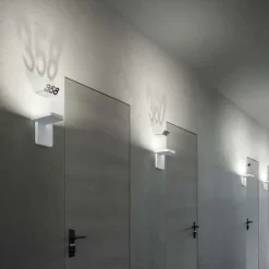 Stilnovo quad applique bianco led 18w 3000k design moderna