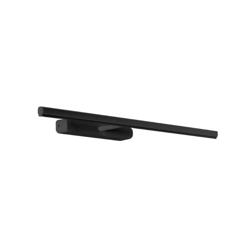 Straight linea light applique specchio da bagno nero ip40 led 2700k