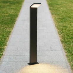 Style pt h100 4000k ideal lux lampione per esterno ip54 nero sottile