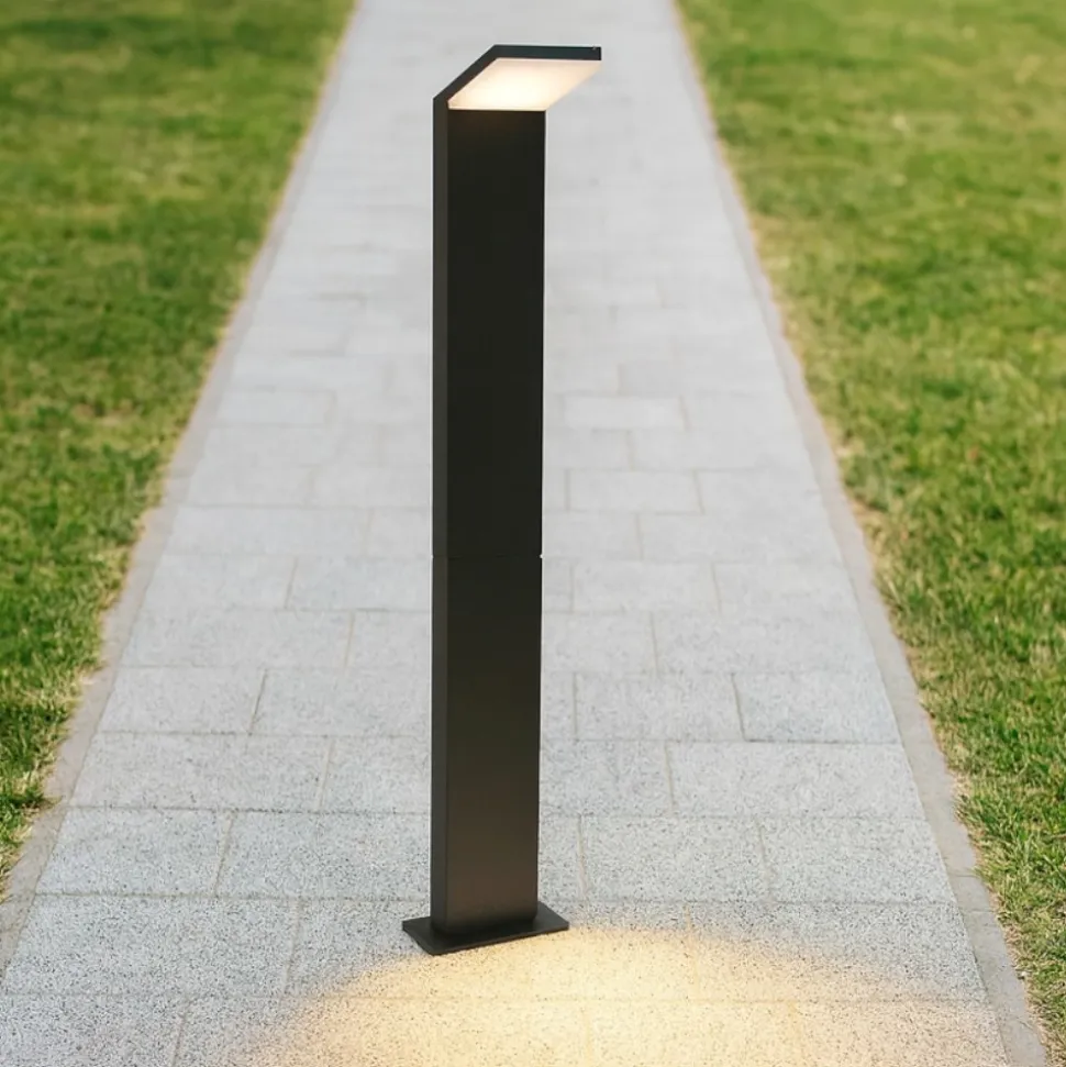 Style pt h100 4000k ideal lux lampione per esterno ip54 nero sottile