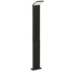 Style pt h100 4000k ideal lux lampione per esterno ip54 nero sottile