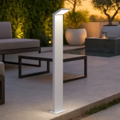 Style pt h100 3000k ideal lux lampione da giardino led 9w bianco