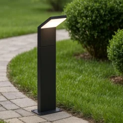 Style pt h050 4000k ideal lux lampioncino da giardino nero moderno