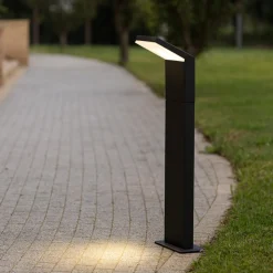 Style pt h050 3000k ideal ux lampioncino nero per giardino moderno