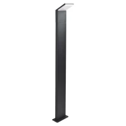 Style pt h100 lampione da giardino led 9w 4000k antracite ideal lux