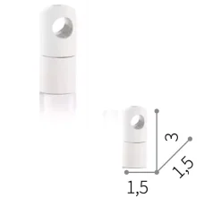 Supporto singolo reggicavo sospensione bianco ideal lux