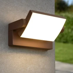 Swipe ap ideal lux applique da esterno ip54 marrone orientabile led 3000k