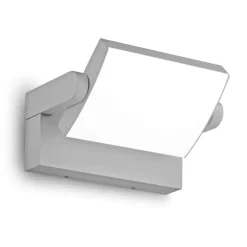 Swipe ap ideal lux applique da esterno orientabile 20w 3000k grigio chiaro