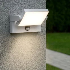Swipe ap sensor ideal lux applique da esterno led 3000k bianco con sensore