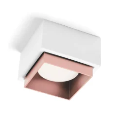 Syme sforzin lampada da soffitto quadrata di gesso rame moderna