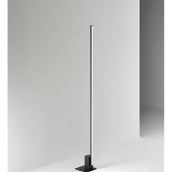 Syncro perenz piantana moderna lampada da terra nera led