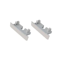Tappi di chiusura in plastica 2pz per profilo da incasso strip led