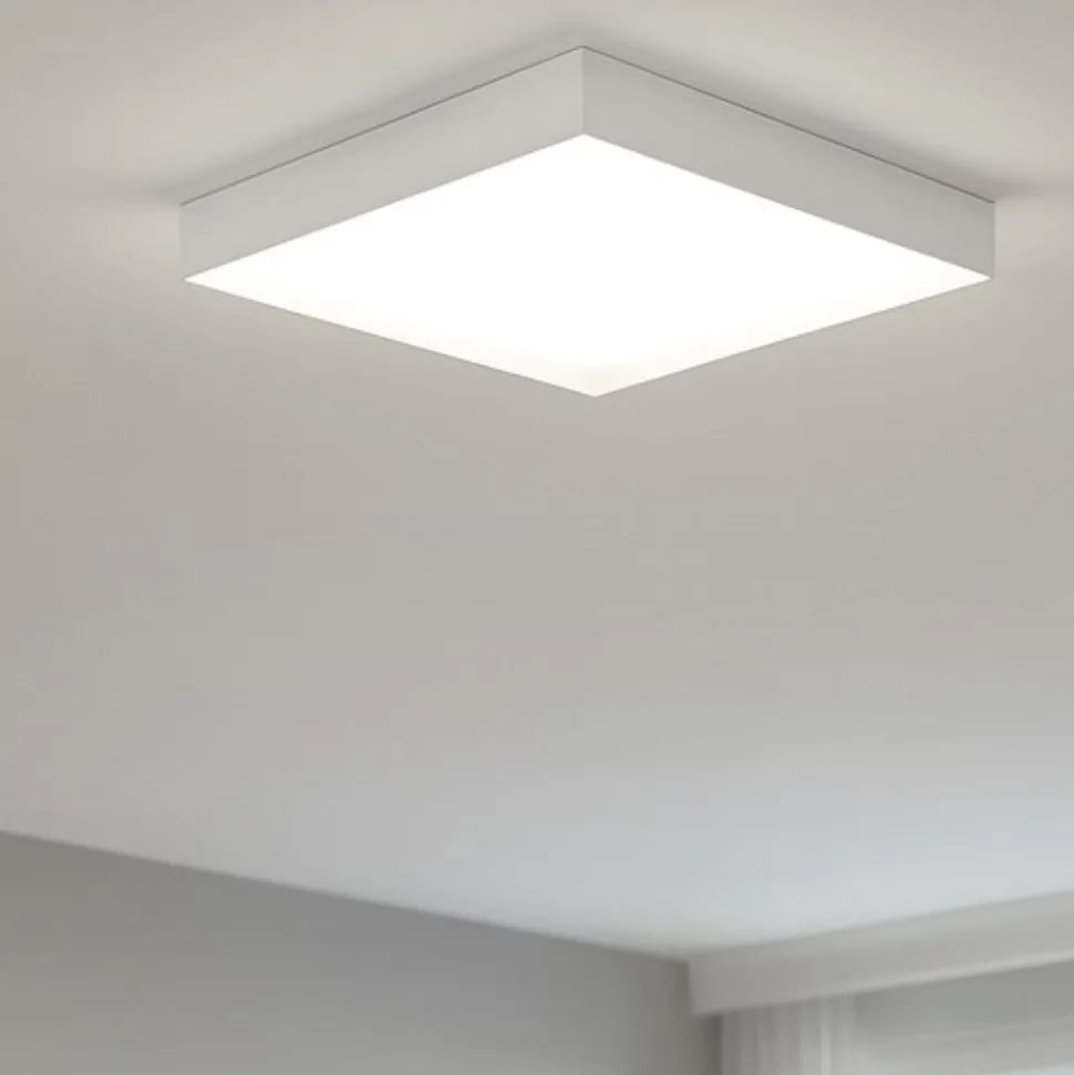 Tara linea light plafoniera led 26w 3000k bianca quadrata