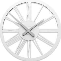 Tarquinio orologio da parete bianco 45 numeri romani legno