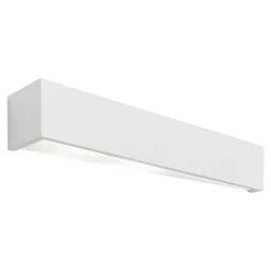 Teos sforzin applique in gesso bianca luce moderna squadrata