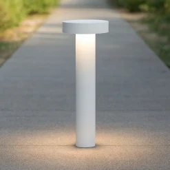Tesla pt4 h60 lampioncino da giardino bianco ideal lux