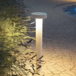 Tesla pt4 h60 lampioncino da giardino bianco ideal lux