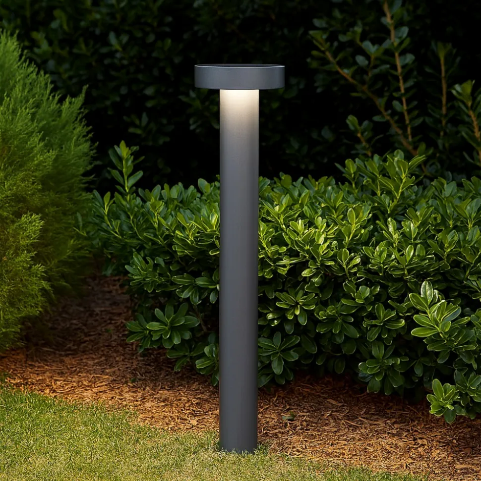 Tesla pt4 h80 paletto da giardino 80cm antracite ideal lux ip44