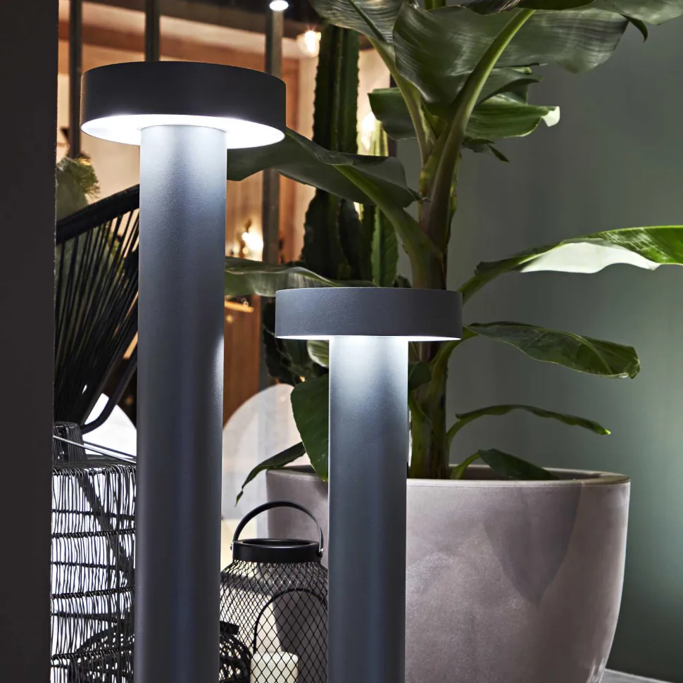 Tesla pt4 h80 paletto da giardino 80cm antracite ideal lux ip44