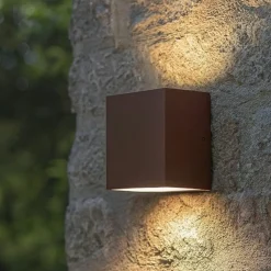 Tetris-1 ap1 ideal lux applique per esterno balcone ip44 marrone