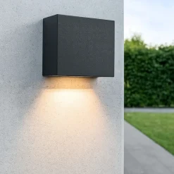 Tetris-1 ap1 ideal lux applique per esterno nero ip44