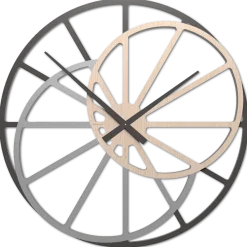 Theresa grande orologio 95cm moderno da muro rovere decape'
