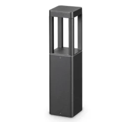 Tifone pt h35 lampione da esterno antracite led 3000k ideal lux