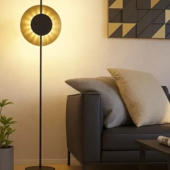 Tocina eglo lampada da terra con portalampada circolare led 3000k