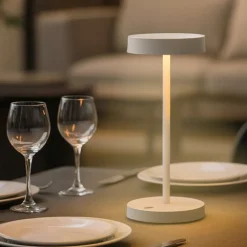Toffee tl lampada da tavolo ip54 bianco led 3000k portatile