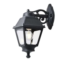 Top light alba applique nera da esterno anti corrosione ip55