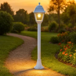 Top light alba lampione bianco per giardino moderno design lanterna