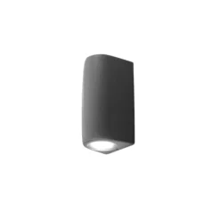 Top light aosta applique da esterno grigia ip55
