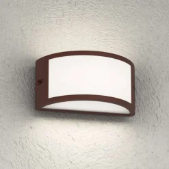 Top light applique cairo corten per esterno moderna ip54