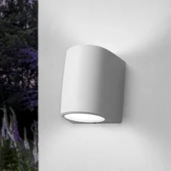 Top light applique da esterno aosta bianca bi emissione ip55