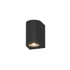 Top light applique per esterno balcone moderna nera ip65