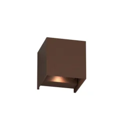 Top light applique perth corten cubo moderno led 10w cct ip65