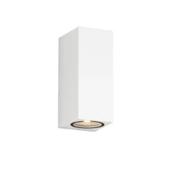 Top light atene applique da esterno bianca biemissione luce ip65