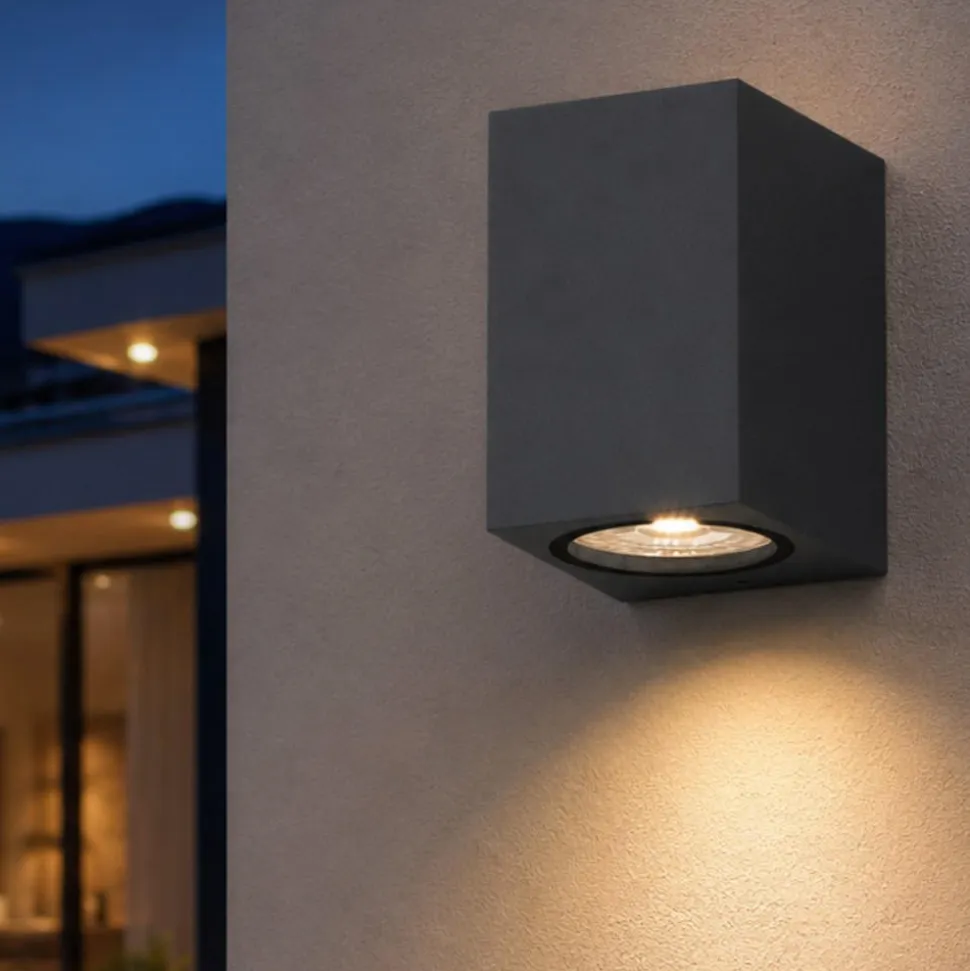 Top light atene applique da esterno moderna antracite
