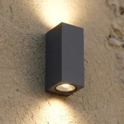 Top light atene applique da esterno moderna antracite ip65
